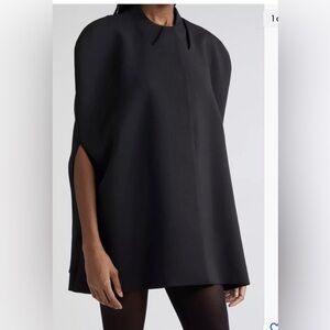 Coperni Trompe l’oeil tailored black cape 6US